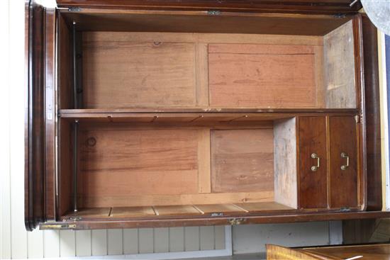 A Victorian mahogany two door wardrobe, W.126cm D.55cm H.201cm